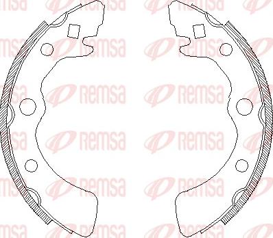 Remsa 4323.00 - Sabot frana aaoparts.ro
