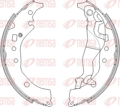 Remsa 4292.01 - Set saboti frana aaoparts.ro