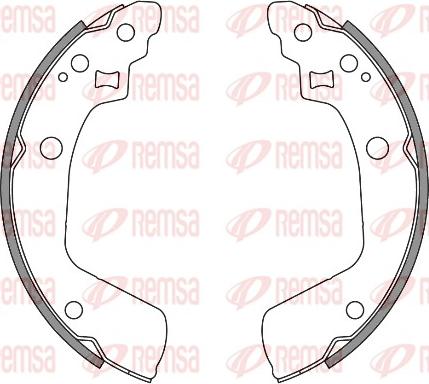Remsa 4241.00 - Set saboti frana aaoparts.ro