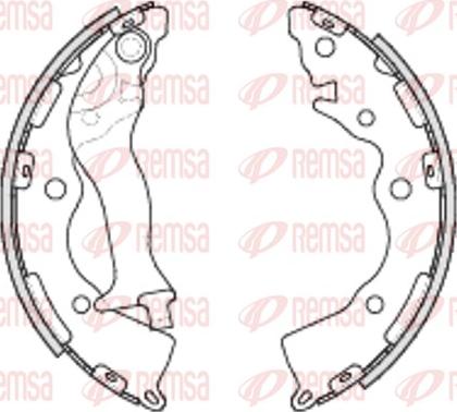 Remsa 4234.00 - Set saboti frana aaoparts.ro