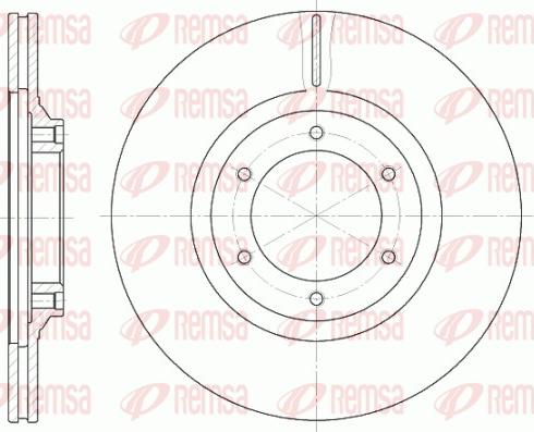 Remsa 6434.10 - Disc frana aaoparts.ro