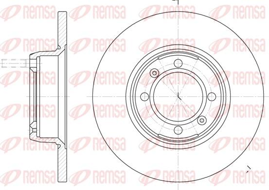 Remsa 6142.00 - Disc frana aaoparts.ro