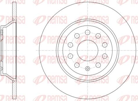 Remsa 61587.00 - Disc frana aaoparts.ro