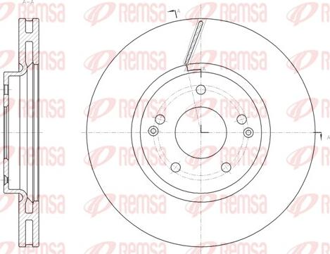 Remsa 61663.10 - Disc frana aaoparts.ro