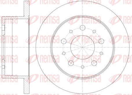 Remsa 61120.00 - Disc frana aaoparts.ro