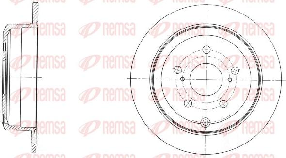 Remsa 61732.00 - Disc frana aaoparts.ro