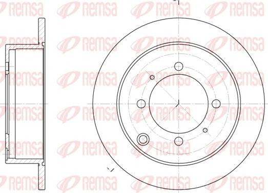 Remsa 6838.00 - Disc frana aaoparts.ro