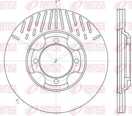 Remsa 6381.10 - Disc frana aaoparts.ro