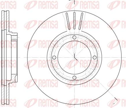 Remsa 6374.10 - Disc frana aaoparts.ro
