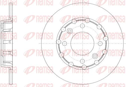 Remsa 62539.00 - Disc frana aaoparts.ro