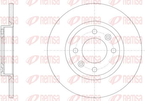 Remsa 62536.00 - Disc frana aaoparts.ro