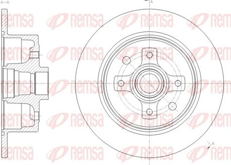Remsa 6217.00 - Disc frana aaoparts.ro