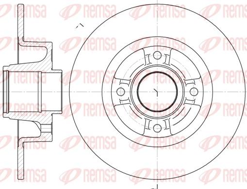 Remsa 6750.00 - Disc frana aaoparts.ro