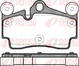 Remsa 0996.00 - Set placute frana,frana disc aaoparts.ro