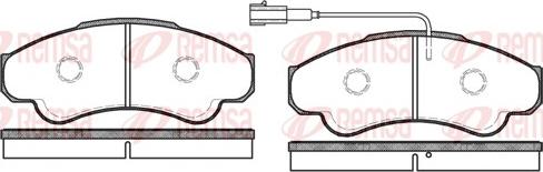Remsa 0959.01 - Set placute frana,frana disc aaoparts.ro