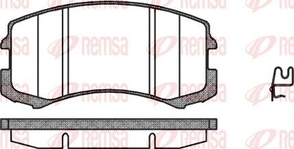 Remsa 0965.01 - Set placute frana,frana disc aaoparts.ro