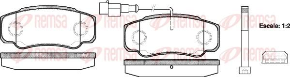 Remsa 0961.02 - Set placute frana,frana disc aaoparts.ro