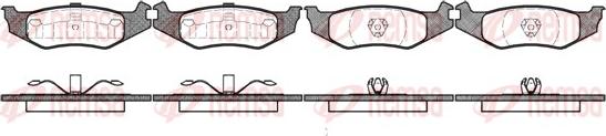 Remsa 0493.00 - Set placute frana,frana disc aaoparts.ro