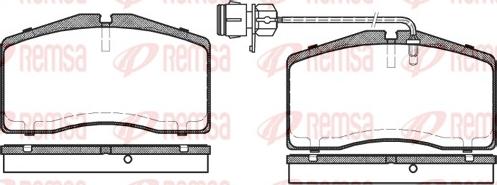 Remsa 0448.12 - Set placute frana,frana disc aaoparts.ro