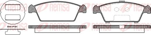 Remsa 0459.00 - Set placute frana,frana disc aaoparts.ro