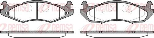 Remsa 0463.00 - Set placute frana,frana disc aaoparts.ro