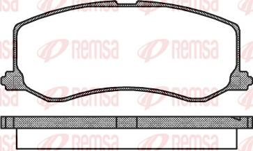 Remsa 0410.00 - Set placute frana,frana disc aaoparts.ro