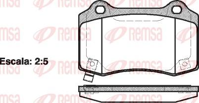 Remsa 0434.54 - Set placute frana,frana disc aaoparts.ro