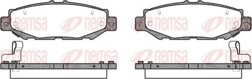 Remsa 0424.04 - Set placute frana,frana disc aaoparts.ro