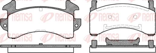 Remsa 0543.00 - Set placute frana,frana disc aaoparts.ro