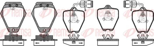 Remsa 0508.02 - Set placute frana,frana disc aaoparts.ro