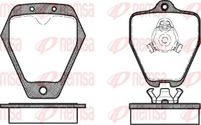 Remsa 0508.10 - Set placute frana,frana disc aaoparts.ro