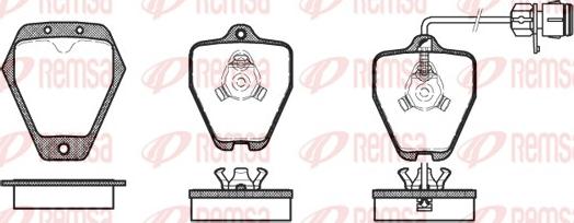 Remsa 0508.12 - Set placute frana,frana disc aaoparts.ro