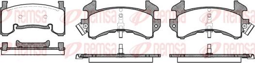 Remsa 0515.00 - Set placute frana,frana disc aaoparts.ro