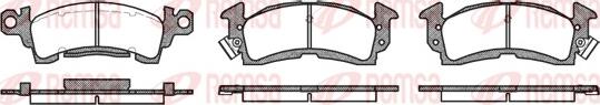 Remsa 0510.00 - Set placute frana,frana disc aaoparts.ro