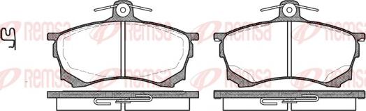 Remsa 0582.00 - Set placute frana,frana disc aaoparts.ro