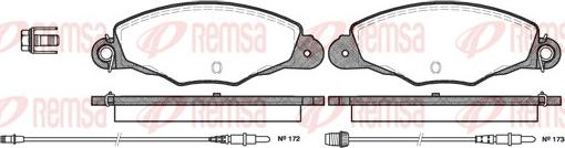Remsa 0659.04 - Set placute frana,frana disc aaoparts.ro