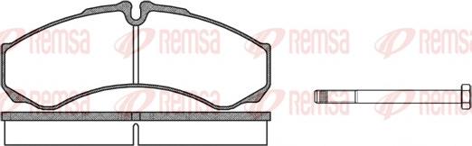 Remsa 0651.00 - Set placute frana,frana disc aaoparts.ro