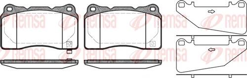 Remsa 0666.32 - Set placute frana,frana disc aaoparts.ro
