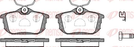 Remsa 0605.02 - Set placute frana,frana disc aaoparts.ro