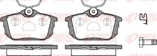 Remsa 0605.12 - Set placute frana,frana disc aaoparts.ro