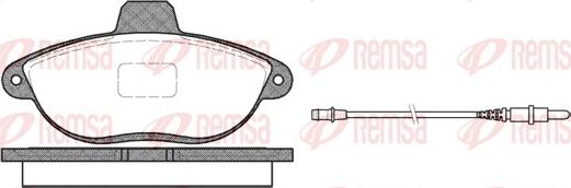 Remsa 0602.02 - Set placute frana,frana disc aaoparts.ro