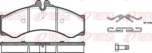 Remsa 0614.00 - Set placute frana,frana disc aaoparts.ro