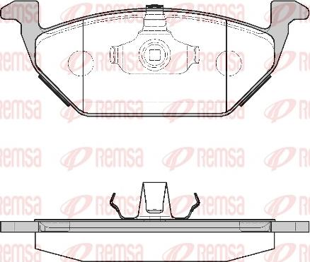 Remsa 0633.00 - Set placute frana,frana disc aaoparts.ro