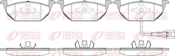 Remsa 0633.31 - Set placute frana,frana disc aaoparts.ro