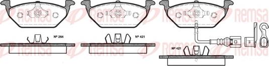 Remsa 0633.21 - Set placute frana,frana disc aaoparts.ro
