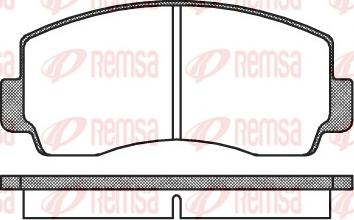 Remsa 0094.00 - Set placute frana,frana disc aaoparts.ro