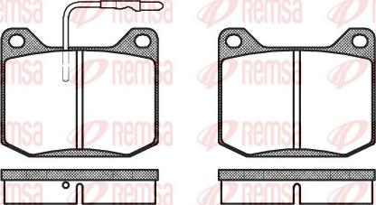Remsa 0045.32 - Set placute frana,frana disc aaoparts.ro