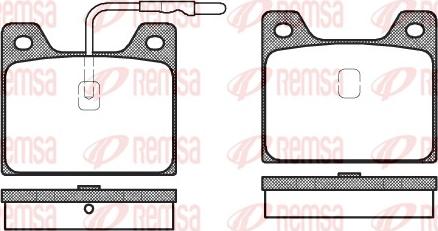 Remsa 0068.12 - Set placute frana,frana disc aaoparts.ro