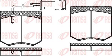 Remsa 0063.02 - Set placute frana,frana disc aaoparts.ro