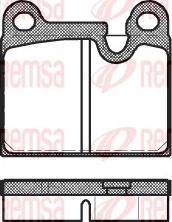 Remsa 0006.80 - Set placute frana,frana disc aaoparts.ro
